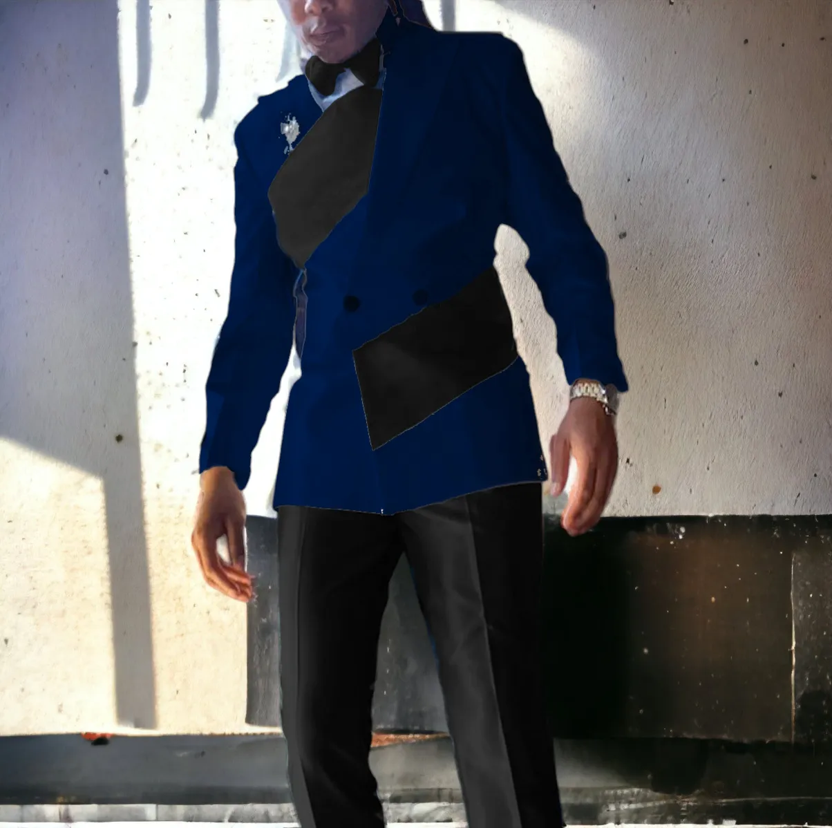 Fargon Special Design Trendy Tuxedo Suit B
