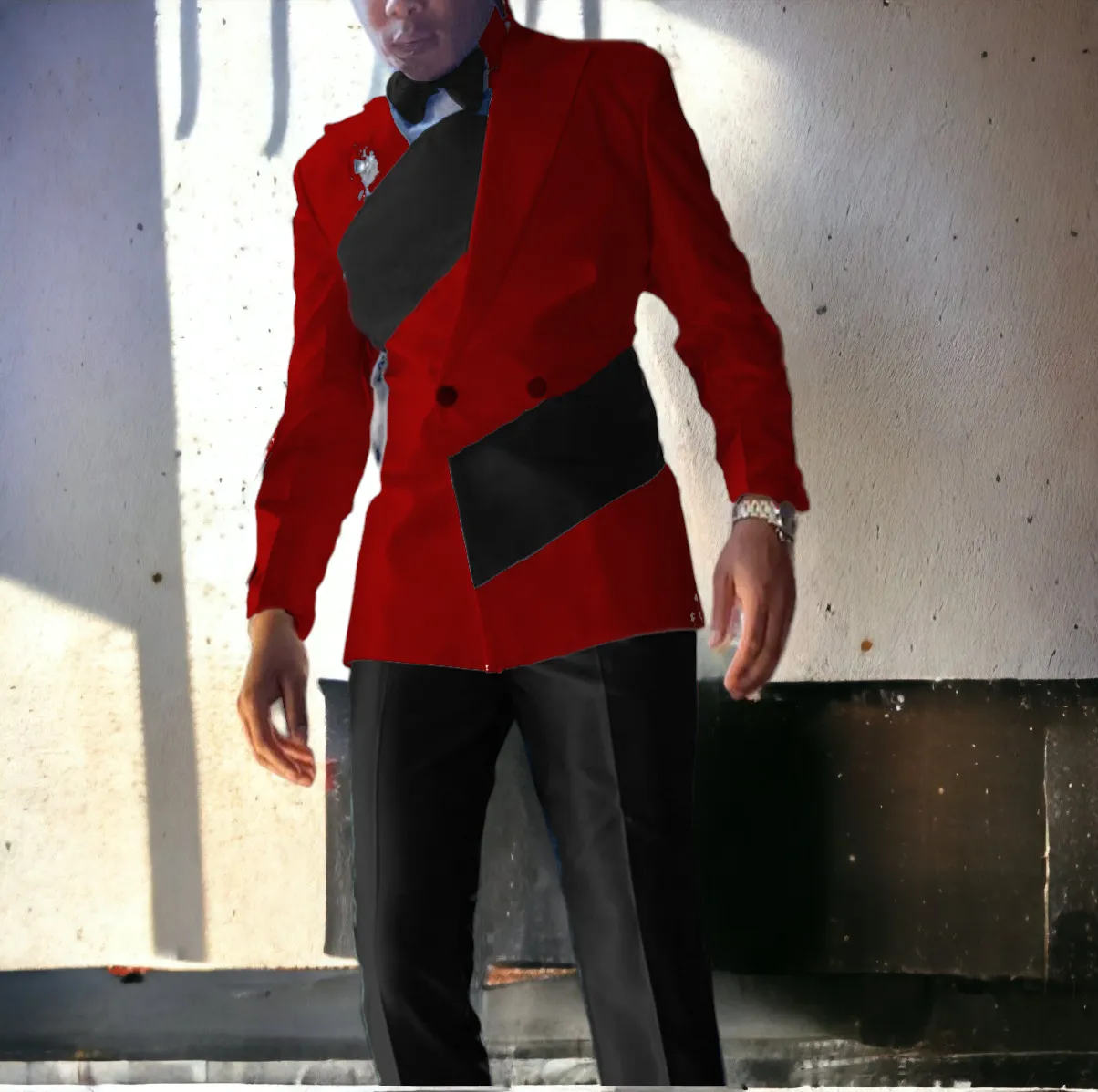 Fargon Special Design Trendy Tuxedo Suit B