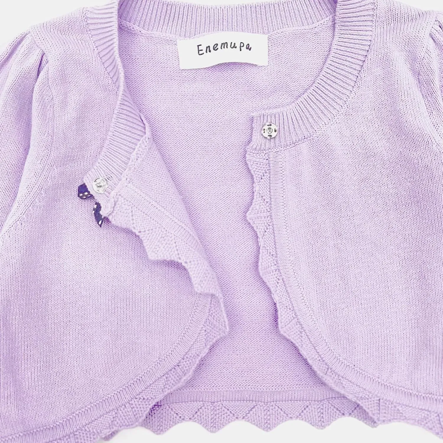 Girls' Baby Cardigan Children's Knitted Sweater Children's Front Open Long Sleeved Dress Cover up One Button Closure Top