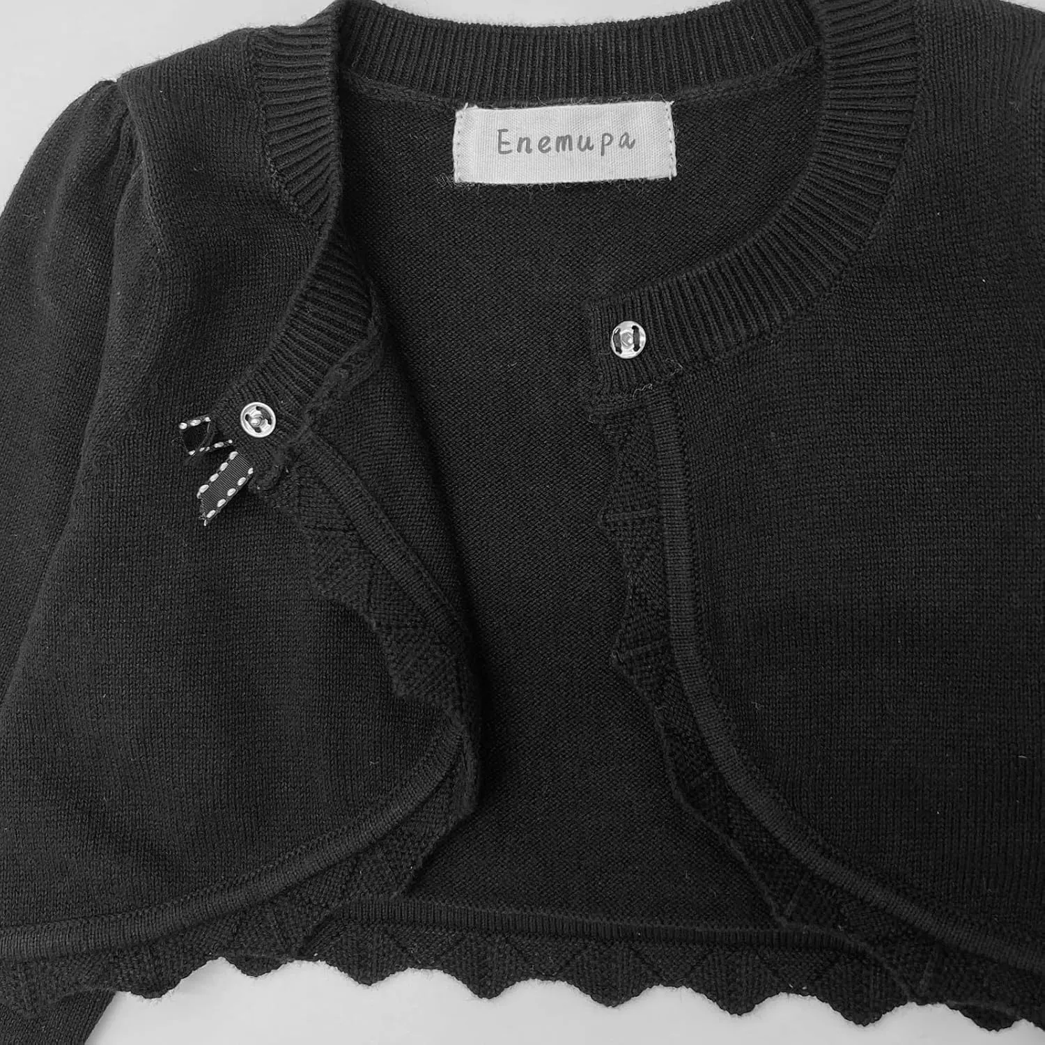 Girls' Baby Cardigan Children's Knitted Sweater Children's Front Open Long Sleeved Dress Cover up One Button Closure Top