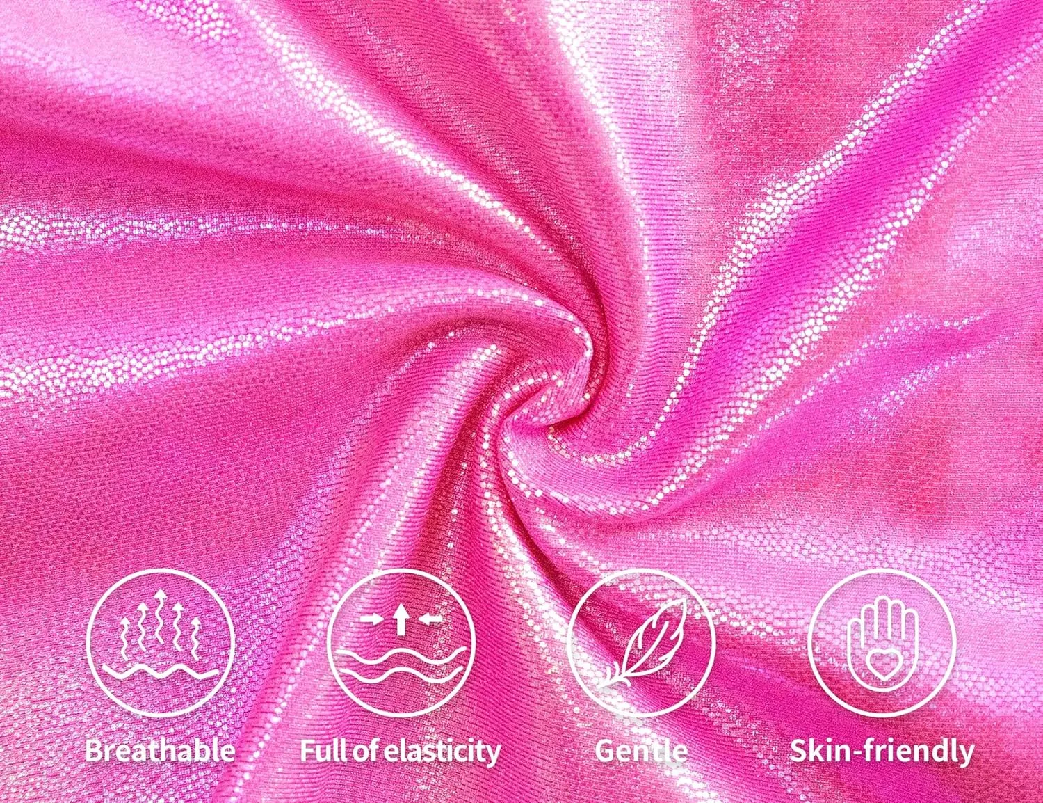 Gnainach Girls Metallic Leggings Stretch Comfort Shiny Mystique Dance Pants for Toddler Kids Teen Yoga Party Workout