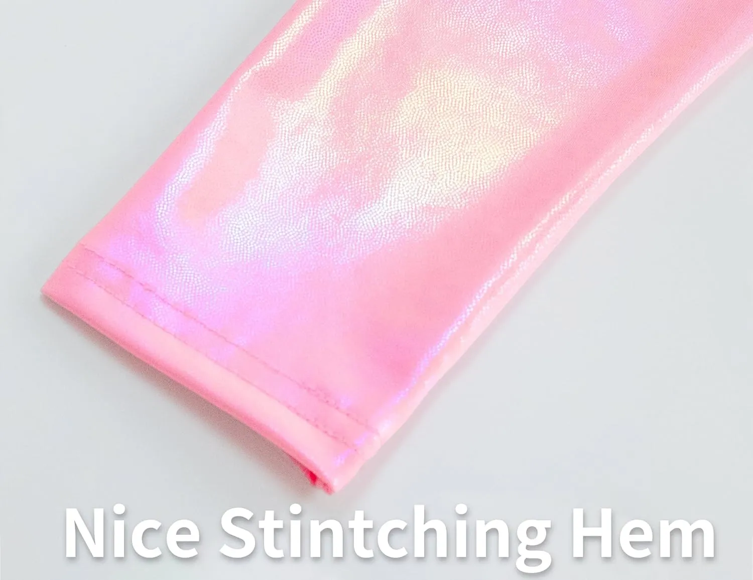 Gnainach Girls Metallic Leggings Stretch Comfort Shiny Mystique Dance Pants for Toddler Kids Teen Yoga Party Workout