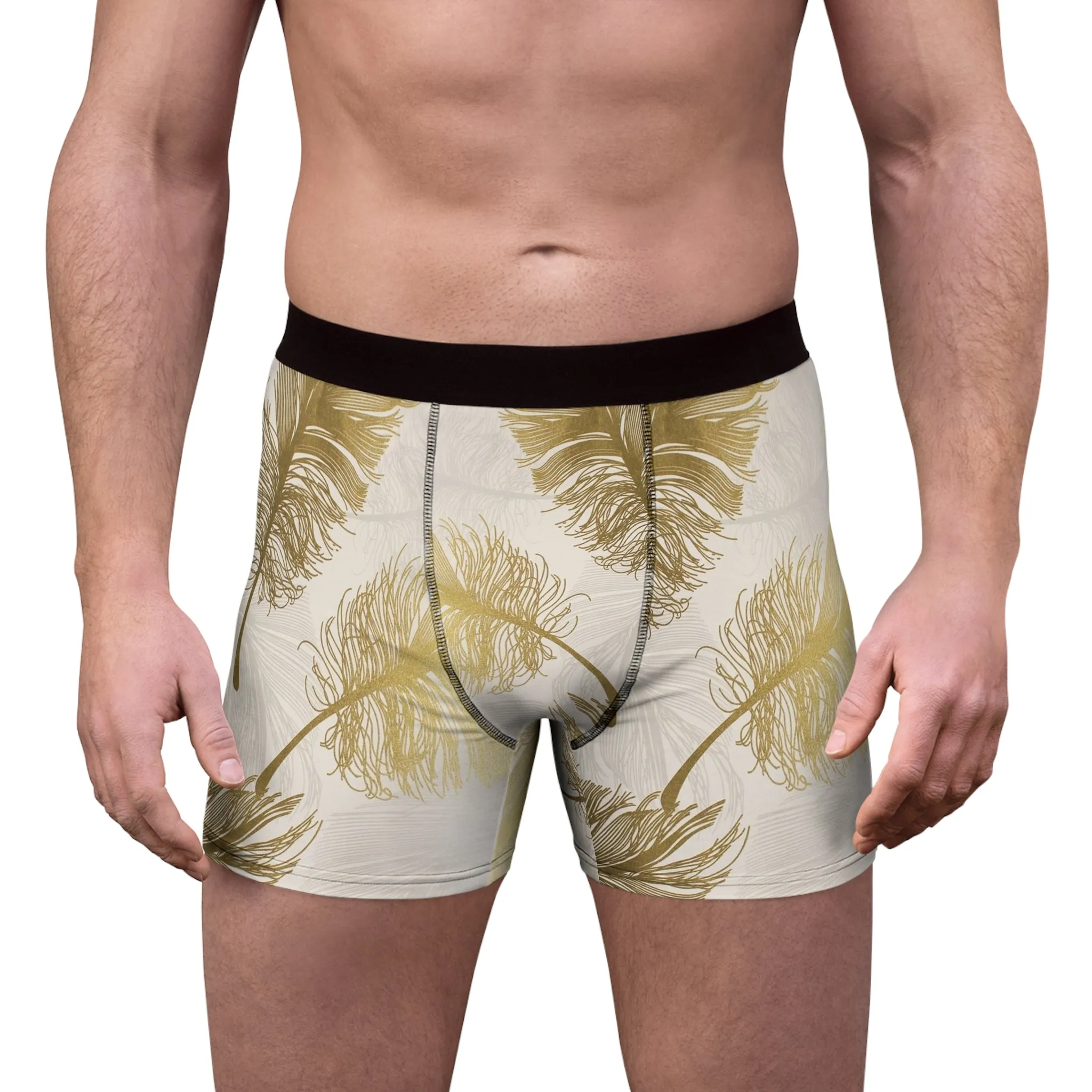 Golden Feathers - Inovax Men's Boxer Briefs
