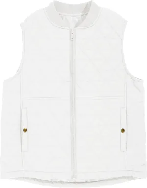 Haloumoning Boys Zip Up Puffer Vest Kids Lightweight Quilted Sleeveless Jackets Outerwear with Pockets 4-14 Years