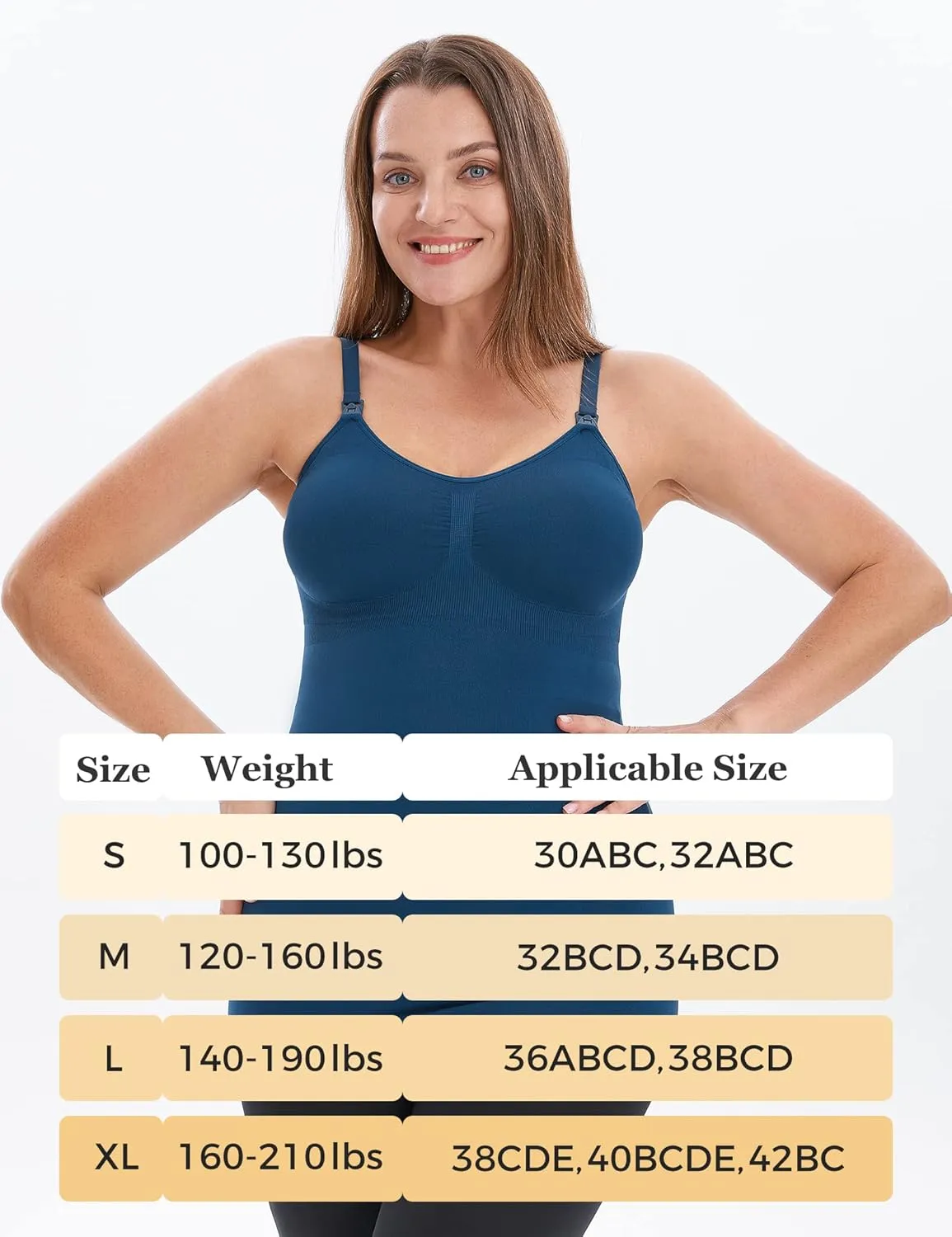 HOFISH Support Nursing Tank Tops for Breastfeeding, Comfort Stretch Maternity Camisoles