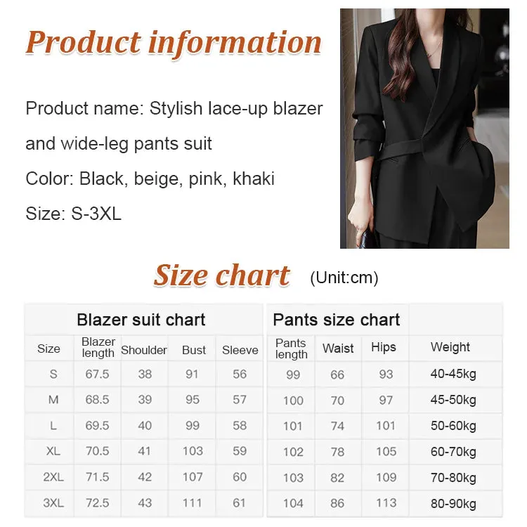 🌈Hot Sale✨Women's Unique Asymmetrical Belt Suit（50% OFF）