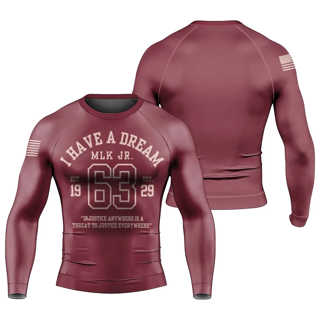 I Have A Dream Men's Long Sleeve Rash Guard