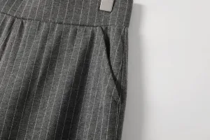 JASTIE Women's High Waist Palazzo Pants with Deep Pockets Comfort Pull-On Straight Petite Leg Regular Office Work Trousers