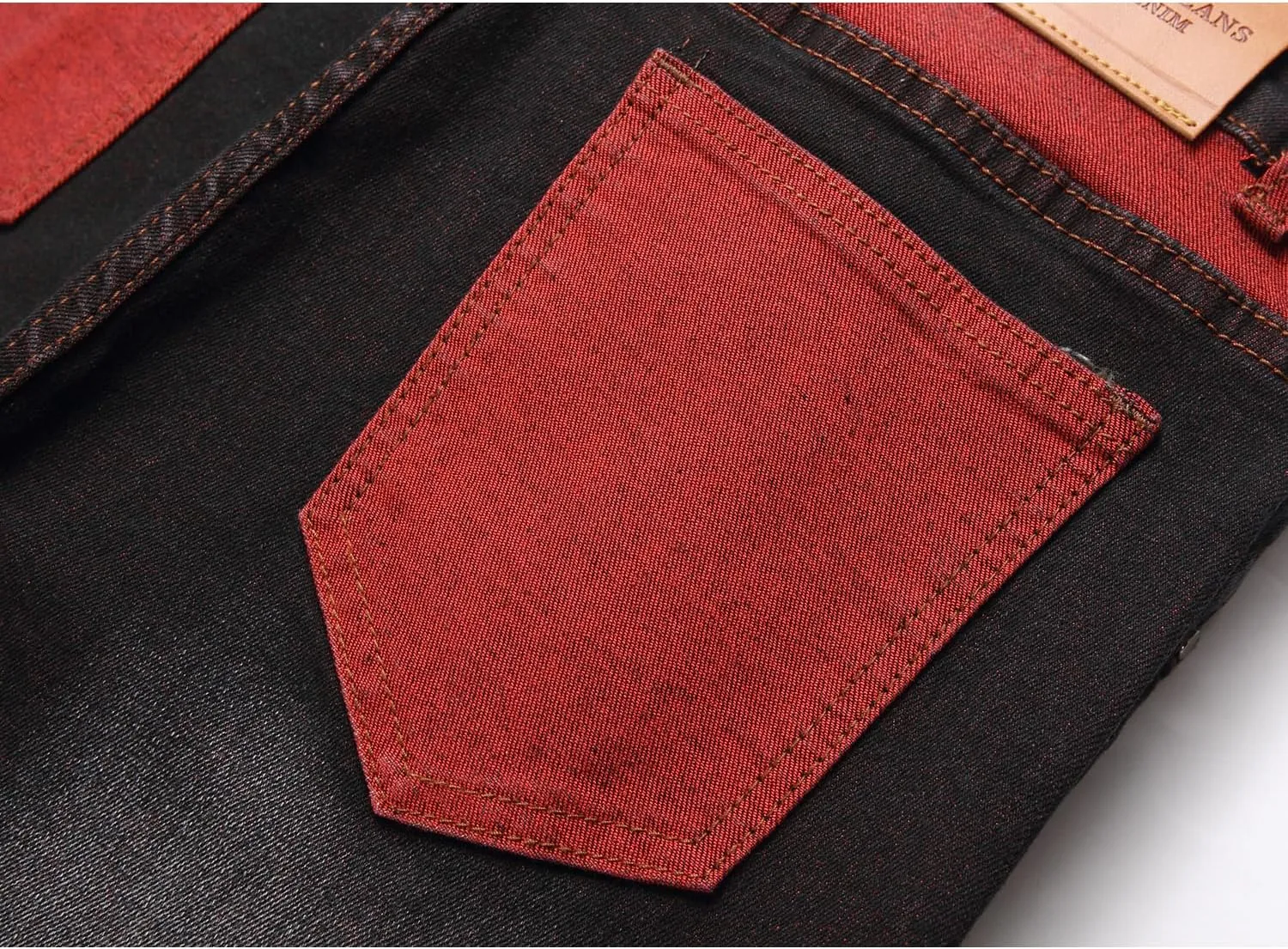 Jeans for Men Stretch Slim Fit Denim Comfort Flex Waist Colored Pants Strechy Regular Fit Tapered Leg