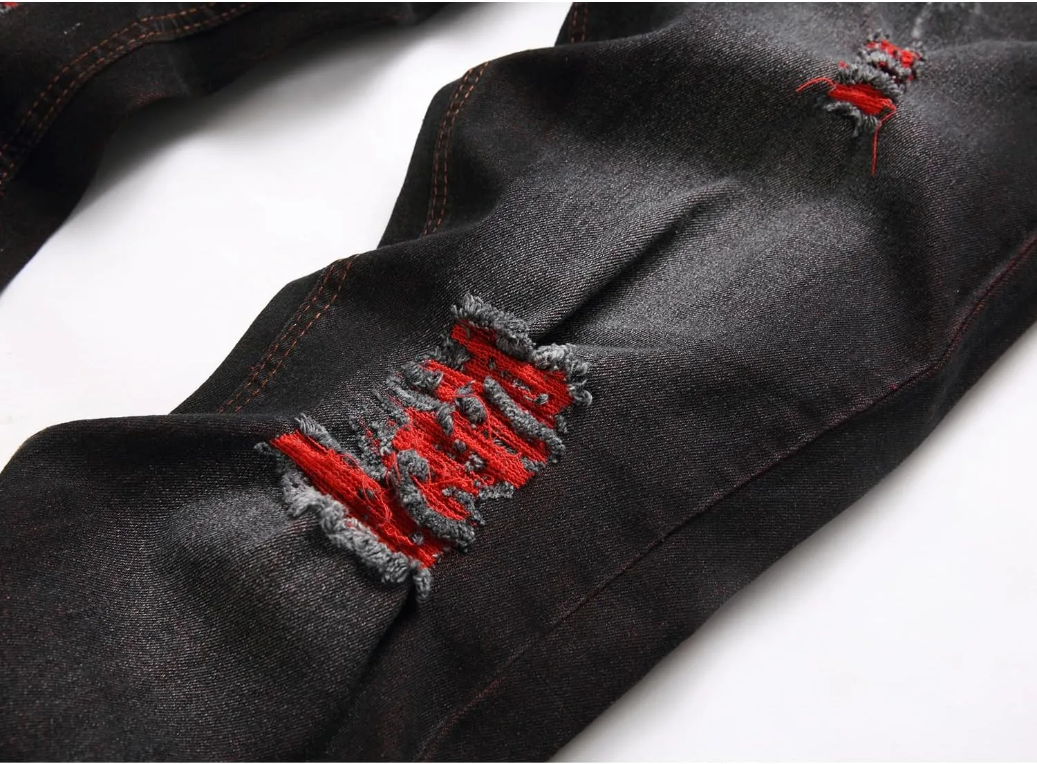 Jeans for Men Stretch Slim Fit Denim Comfort Flex Waist Colored Pants Strechy Regular Fit Tapered Leg