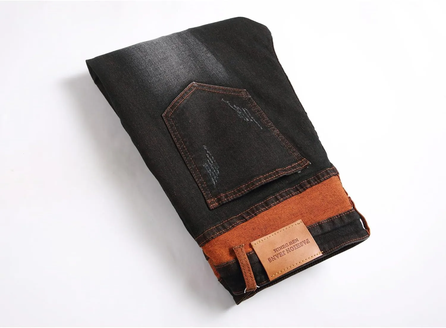 Jeans for Men Stretch Slim Fit Denim Comfort Flex Waist Colored Pants Strechy Regular Fit Tapered Leg