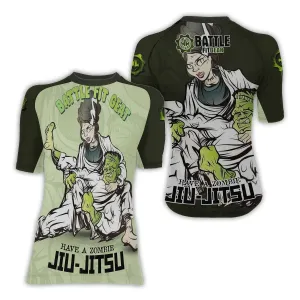 Jiu Jitsu Frankenstein Women's Short Sleeve Rash Guard