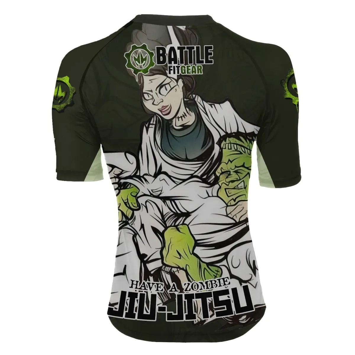 Jiu Jitsu Frankenstein Women's Short Sleeve Rash Guard