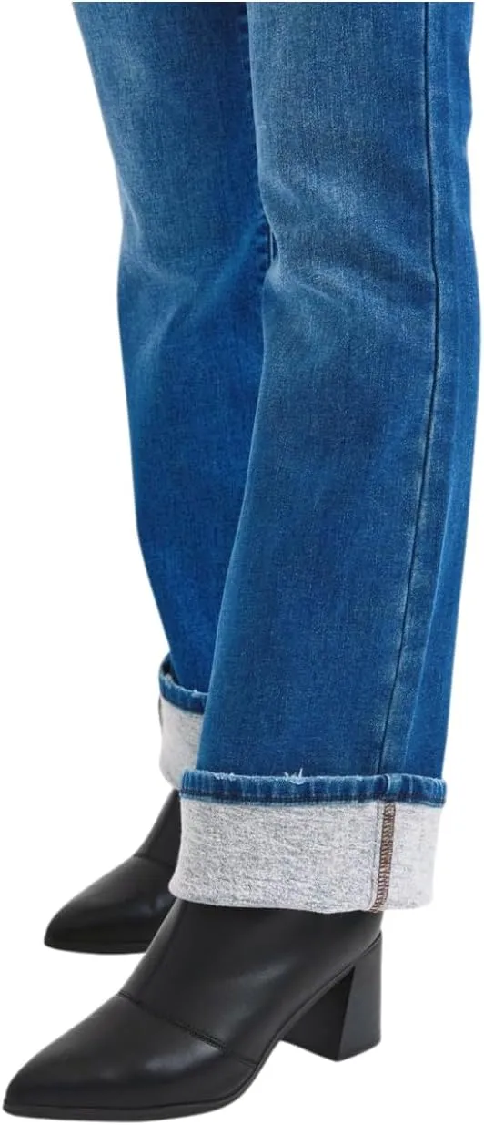Judy Blue Mid Rise Bootcut Jeans with Thermal Lining