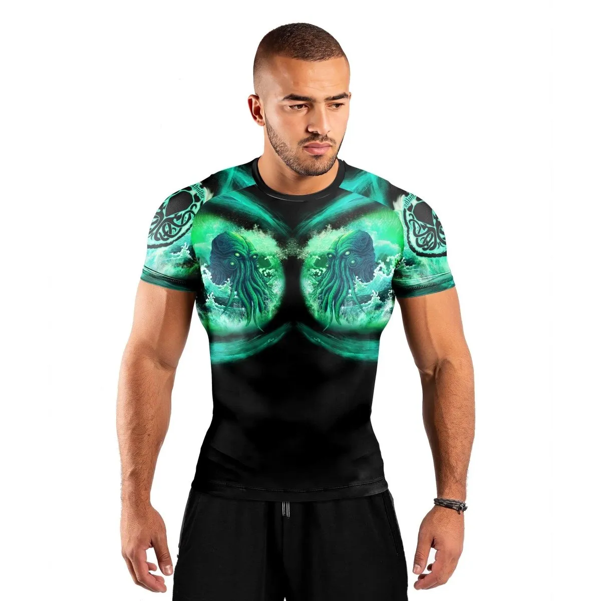 King Of DarkSea Cthulhu Short Sleeve Rash Guard