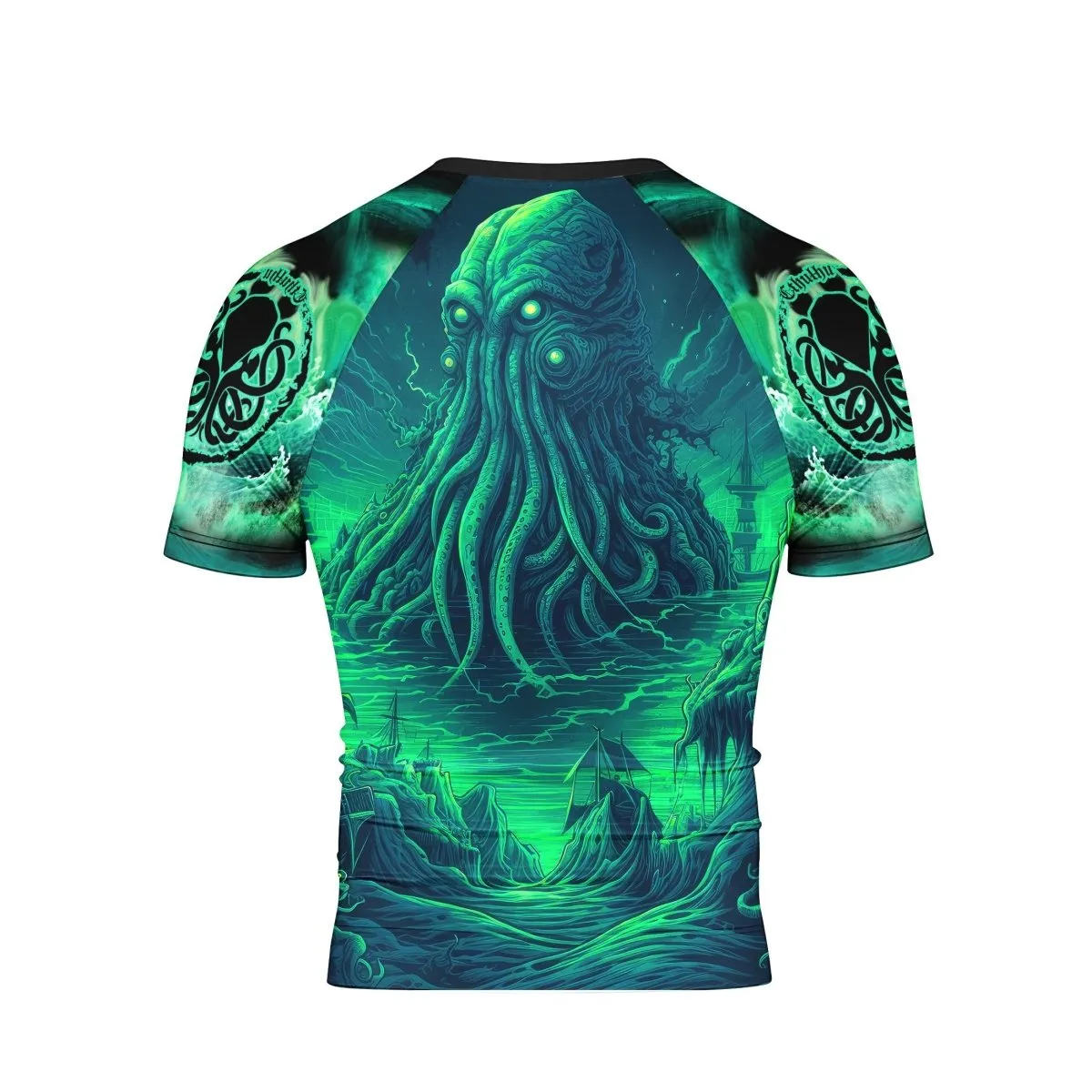 King Of DarkSea Cthulhu Short Sleeve Rash Guard