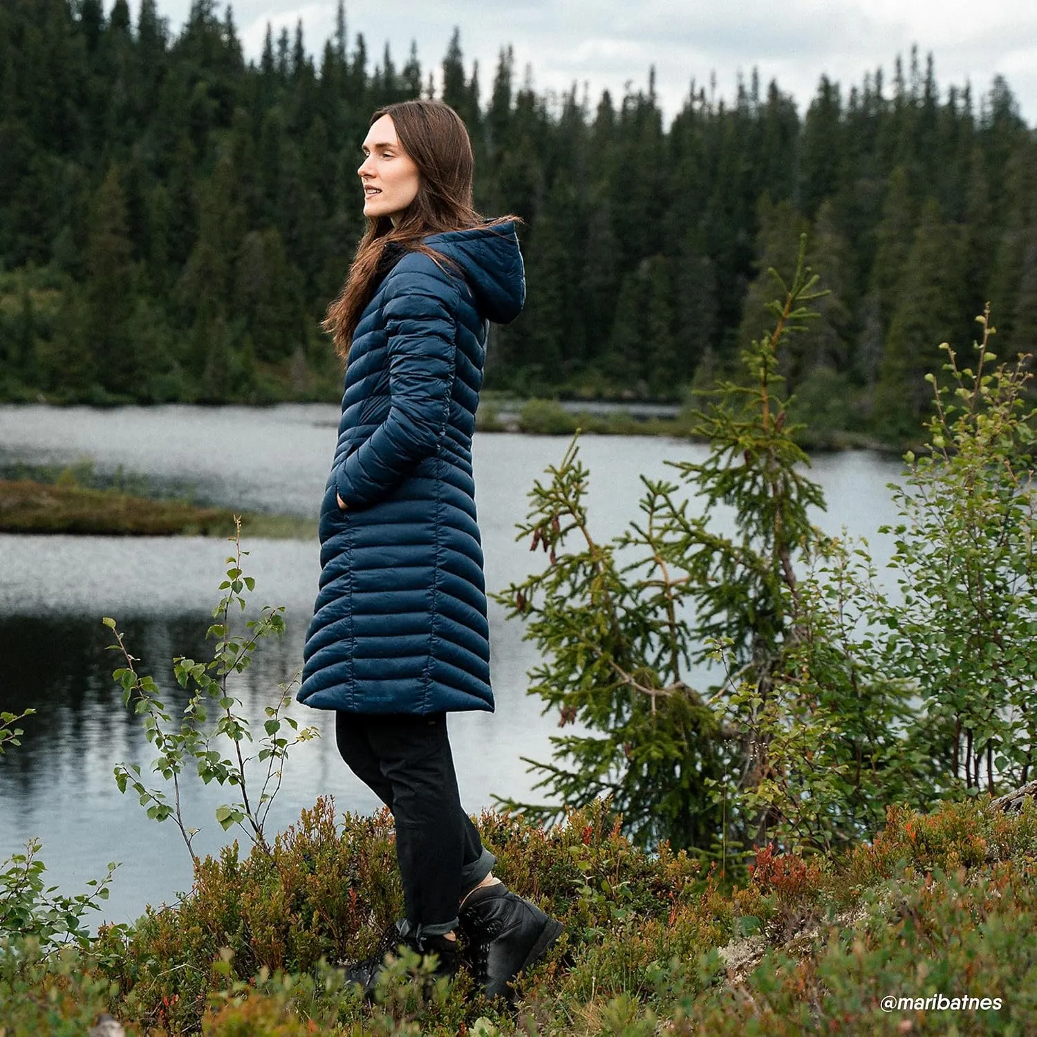 Lands' End Women's Ultralight Packable Long Down Coat