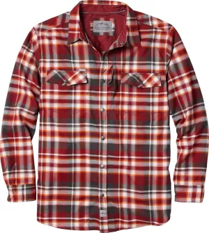Legendary Whitetails Men's Performance Stretch Plaid Flannel Long Sleeve Snap Down Shirt Moisture Wicking Quick Dry