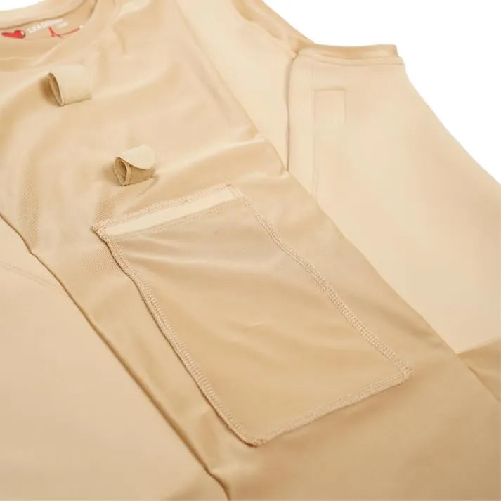 LVAD Mens Tank Top for HeartMate | Ultrathin Spandex Mesh Fabric | Designed for Comfort & Safety