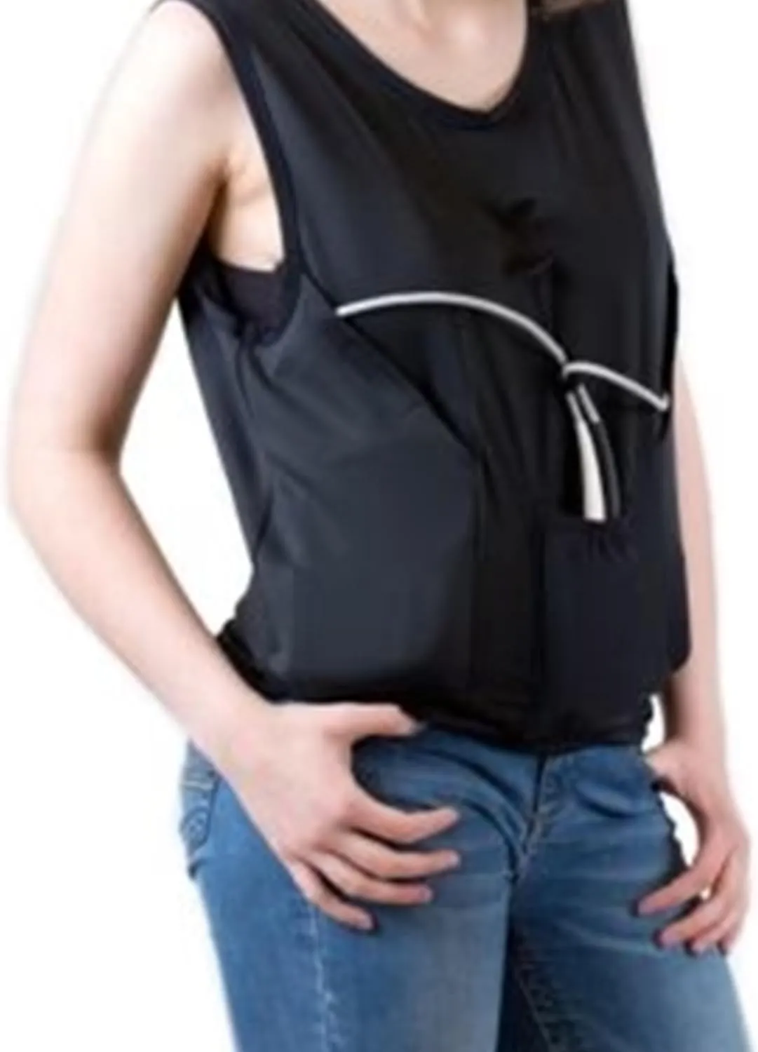 LVAD Women Tank Top for HeartMate | Ultrathin Spandex Mesh Fabric | Designed for Comfort & Safety