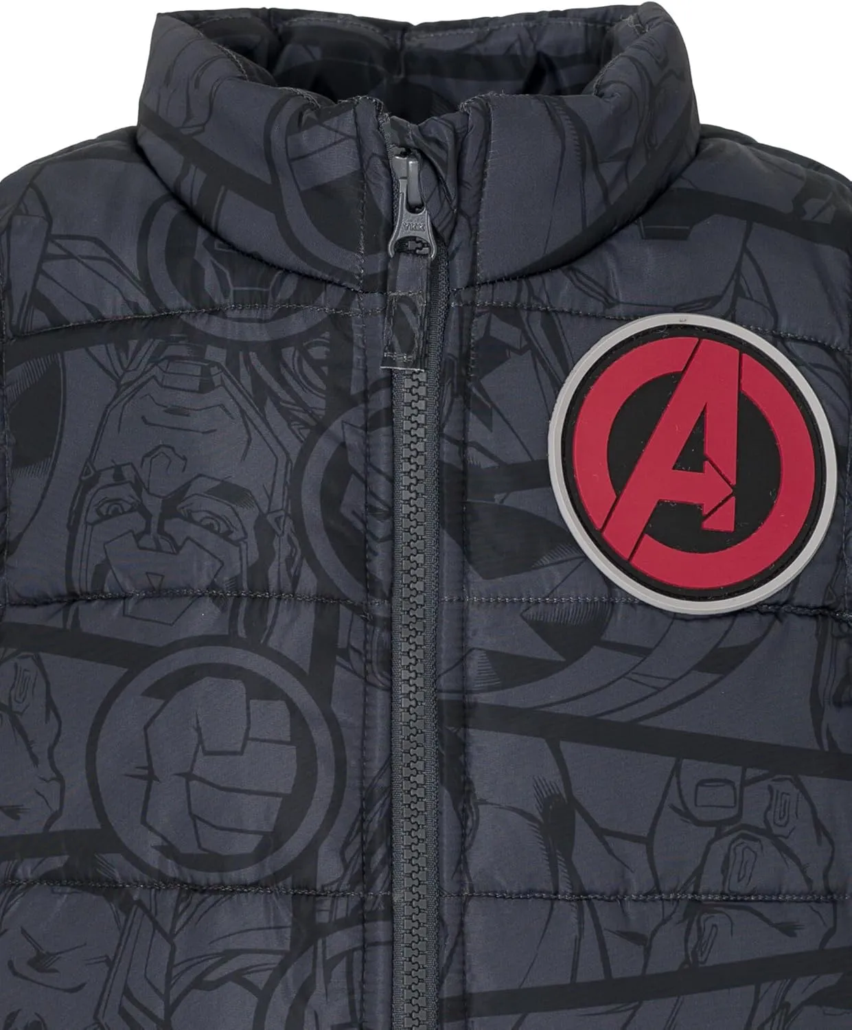 Marvel Avengers Iron Man Thor Captain America Zip Up Vest 2fer Jacket and Pullover Fleece Hoodie Toddler to Big Kid