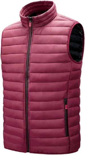 Men's Sleeveless Jackets Autumn Warm Vest Winter Casual Padded Cotton Waistcoat