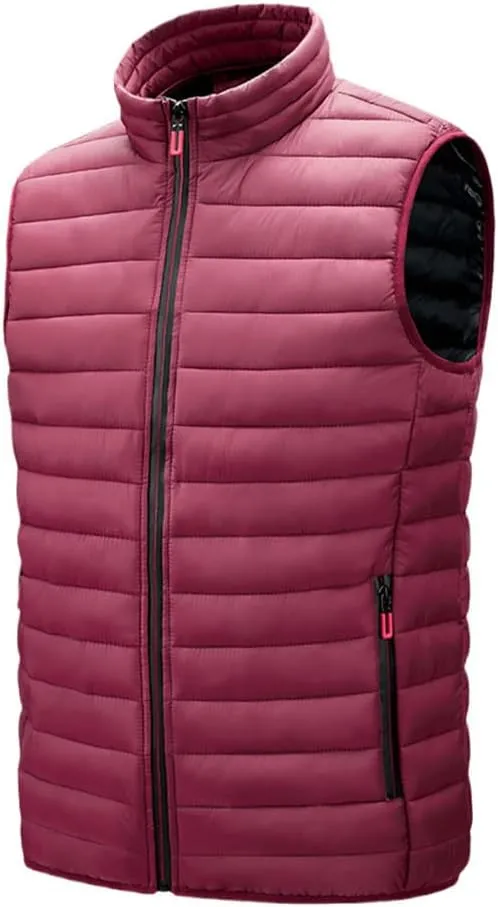 Men's Sleeveless Jackets Autumn Warm Vest Winter Casual Padded Cotton Waistcoat
