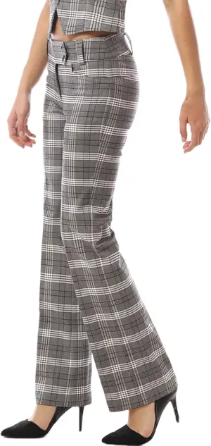 MixMatchy Women's Ultra Stretch Lux Comfort with Flex Motion Bootcut Dress Pants Work Business Office Trousers