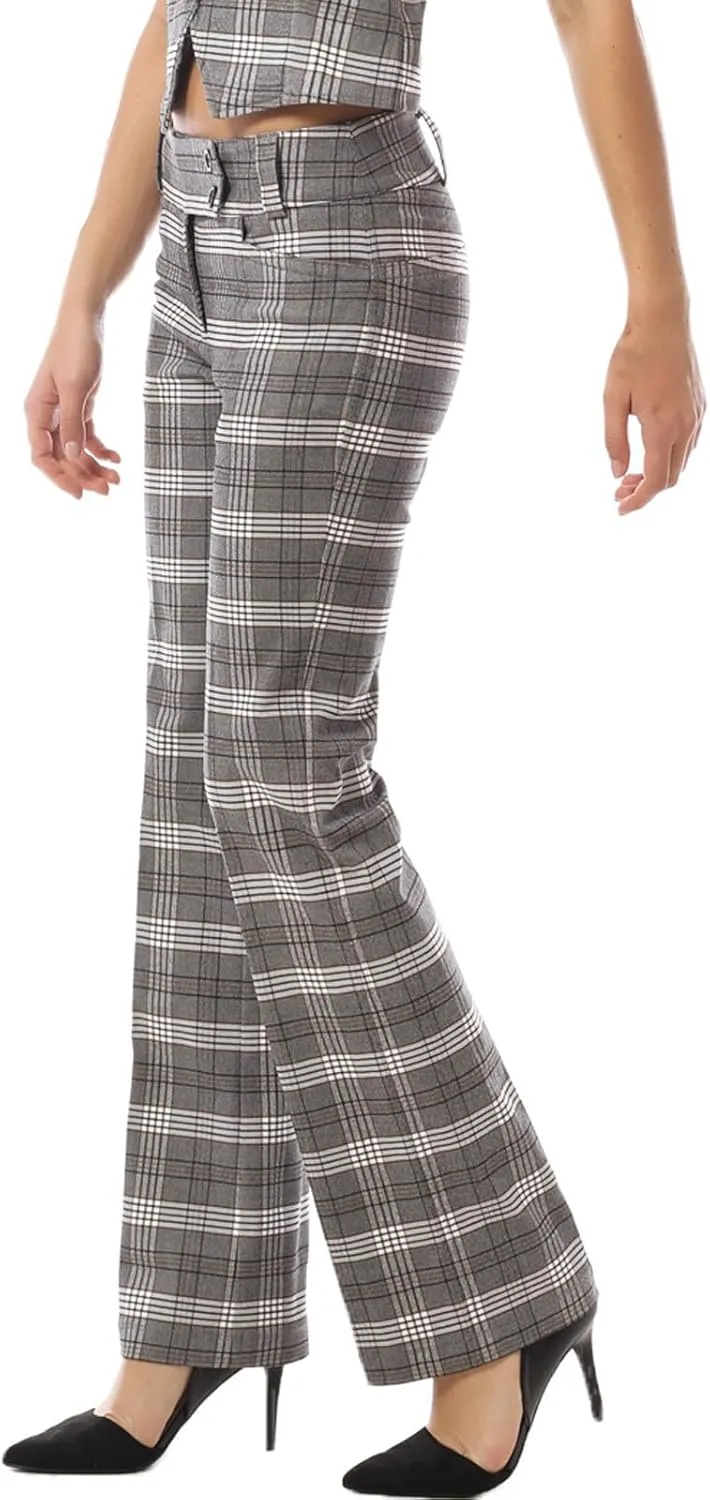 MixMatchy Women's Ultra Stretch Lux Comfort with Flex Motion Bootcut Dress Pants Work Business Office Trousers
