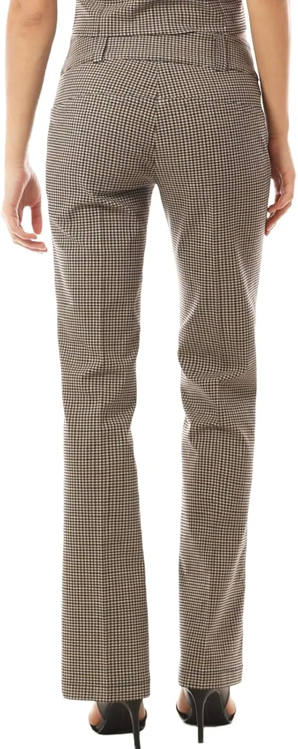 MixMatchy Women's Ultra Stretch Lux Comfort with Flex Motion Bootcut Dress Pants Work Business Office Trousers