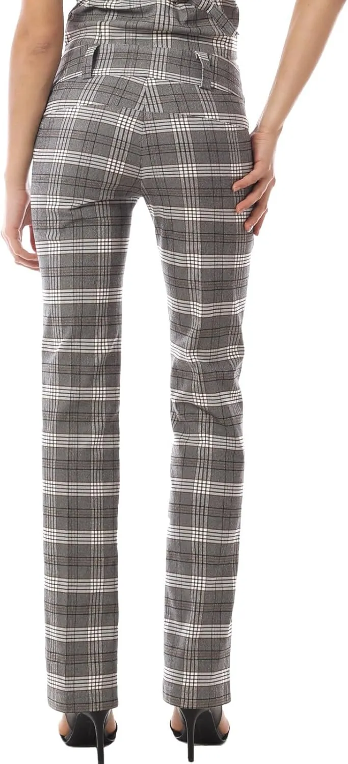 MixMatchy Women's Ultra Stretch Lux Comfort with Flex Motion Bootcut Dress Pants Work Business Office Trousers