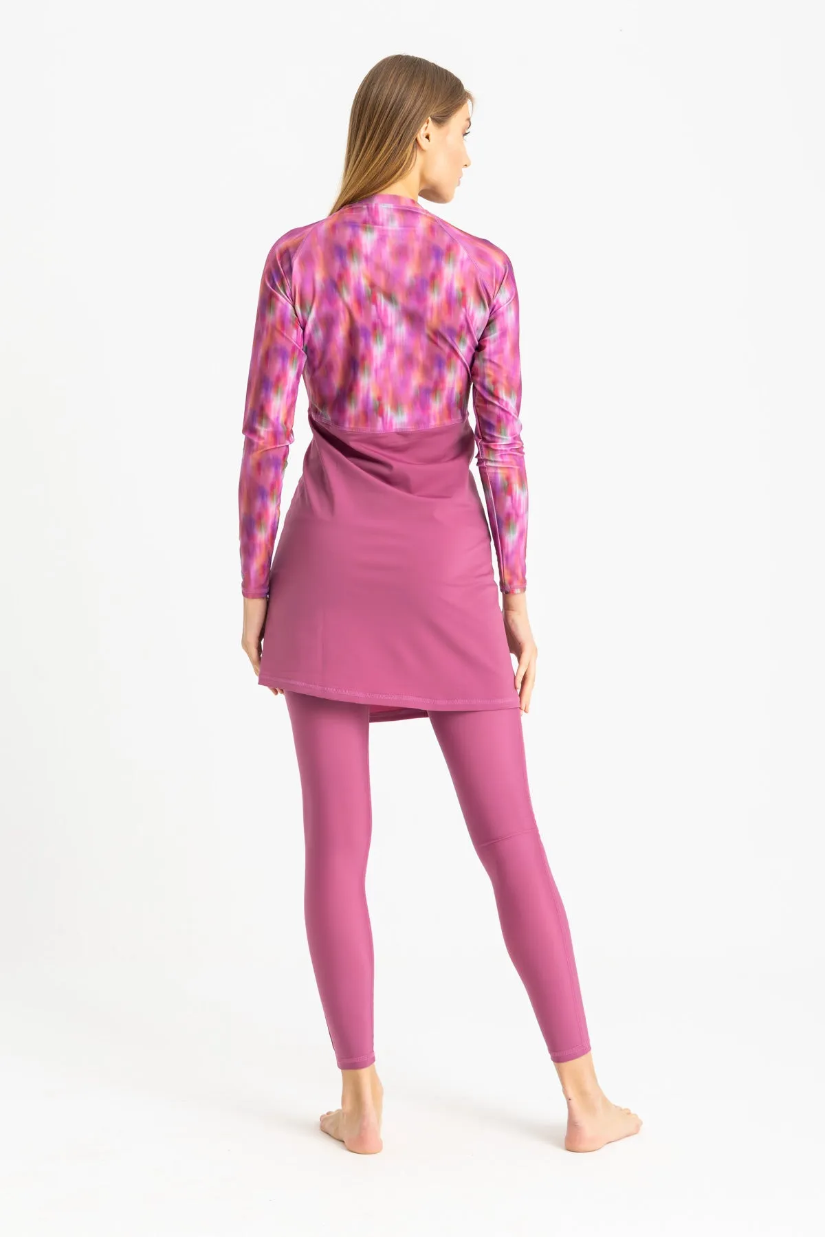 Motion Wave Swim Top - Pink Haze