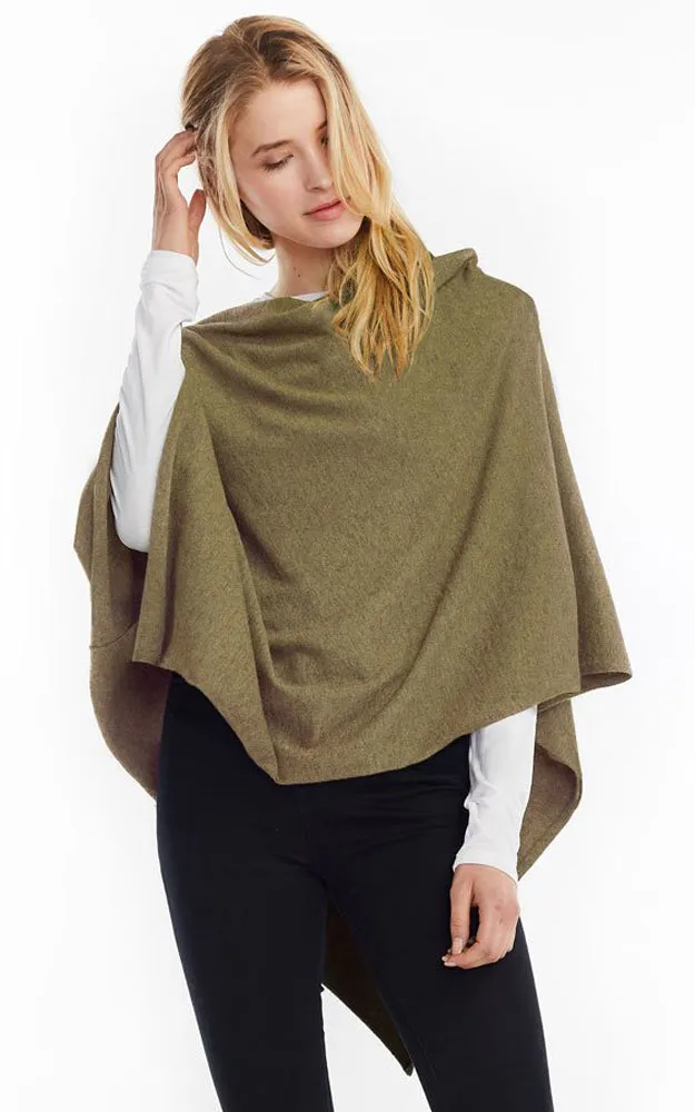 MSF2942  All Year Round Basic Triangle Poncho (New Color)