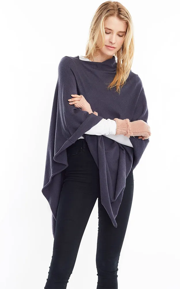 MSF2942  All Year Round Basic Triangle Poncho (New Color)