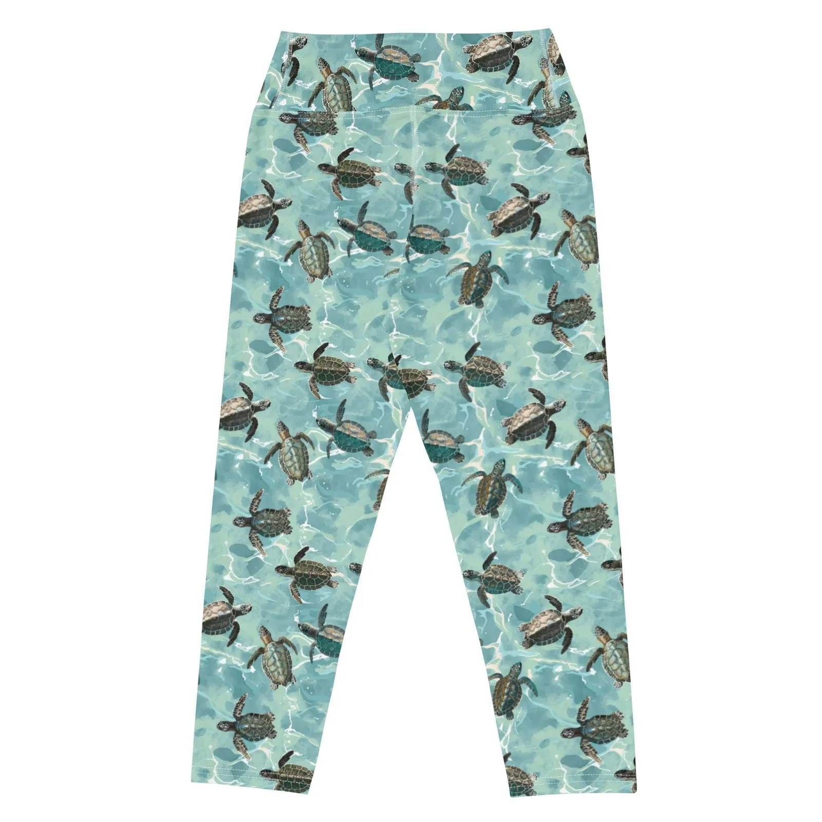 Oceanic Sea Turtle Capri Swim Leggings
