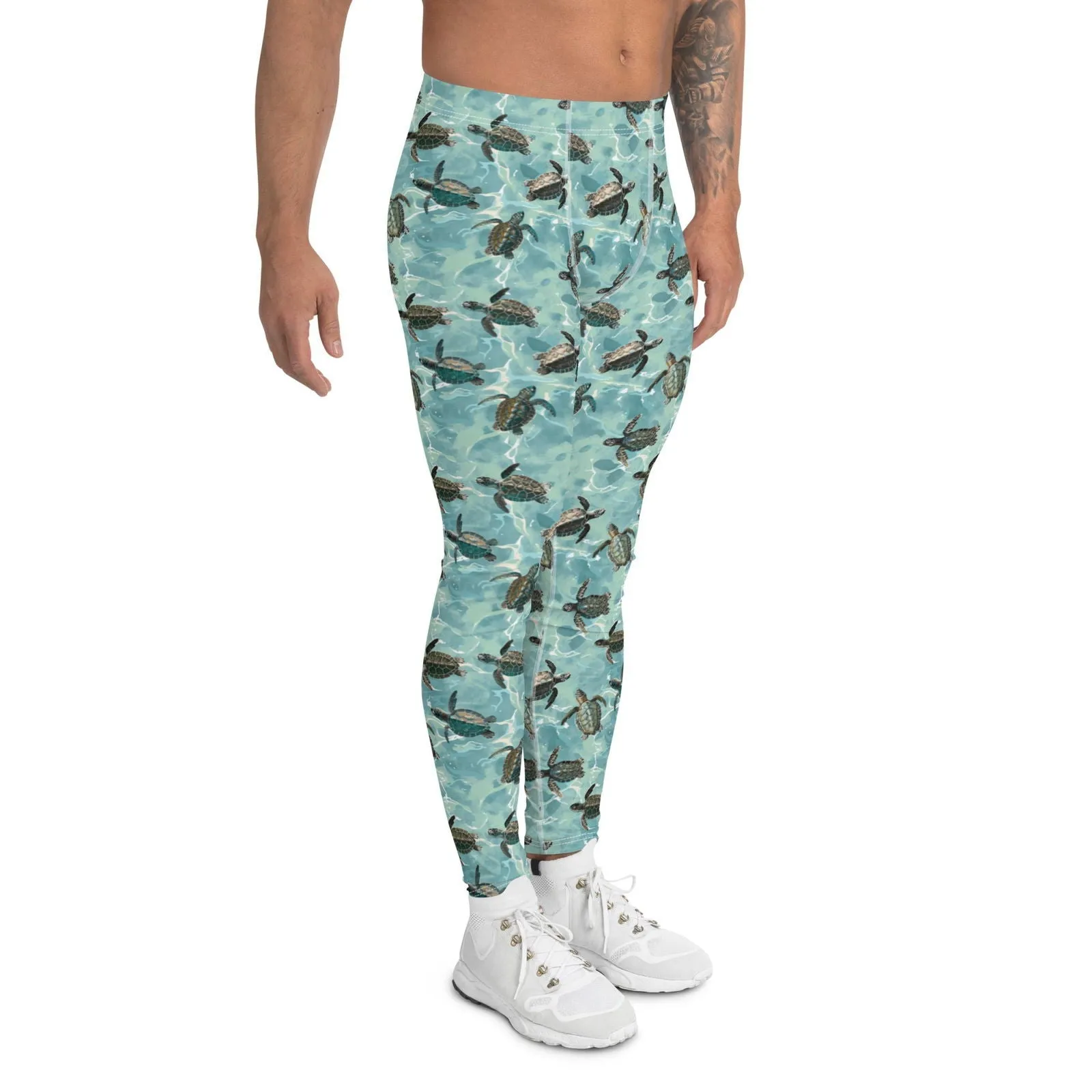 Oceanic Sea Turtle Men's Swim Leggings