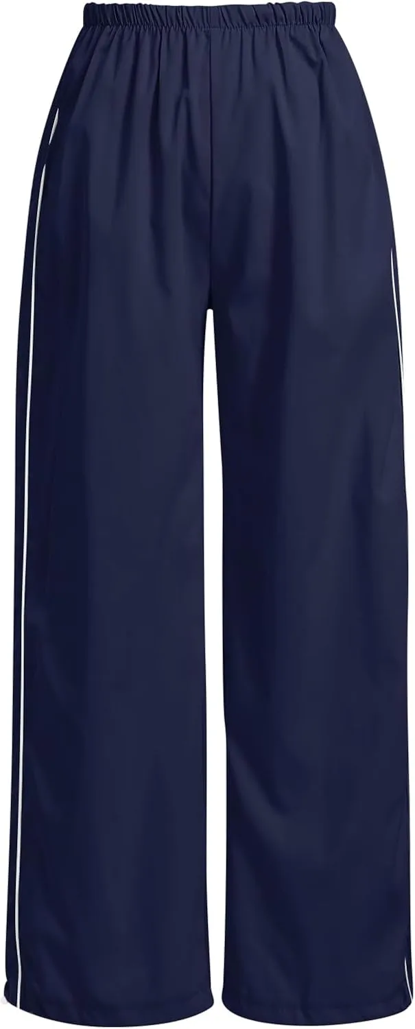 ODIZLI Parachute Pants for Women Y2k Low Rise Loose Cargo Pants Streetwear Oversized Baggy Sweatpants Joggers Pants