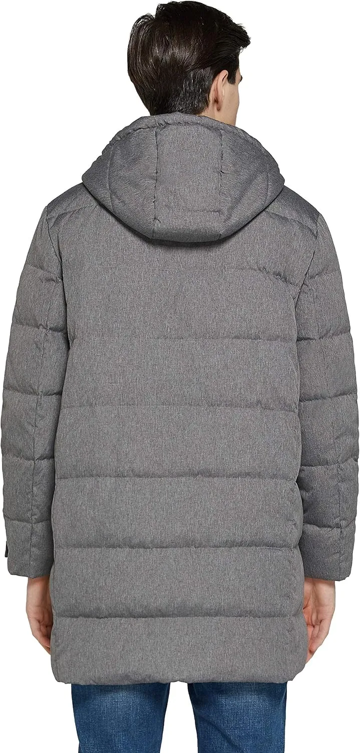 Orolay Men's Long Hooded Winter Down Jacket Warm Puffer Jacket