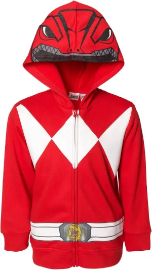 Power Rangers Blue Ranger Fleece Zip Up Hoodie for Toddler to Big Kid