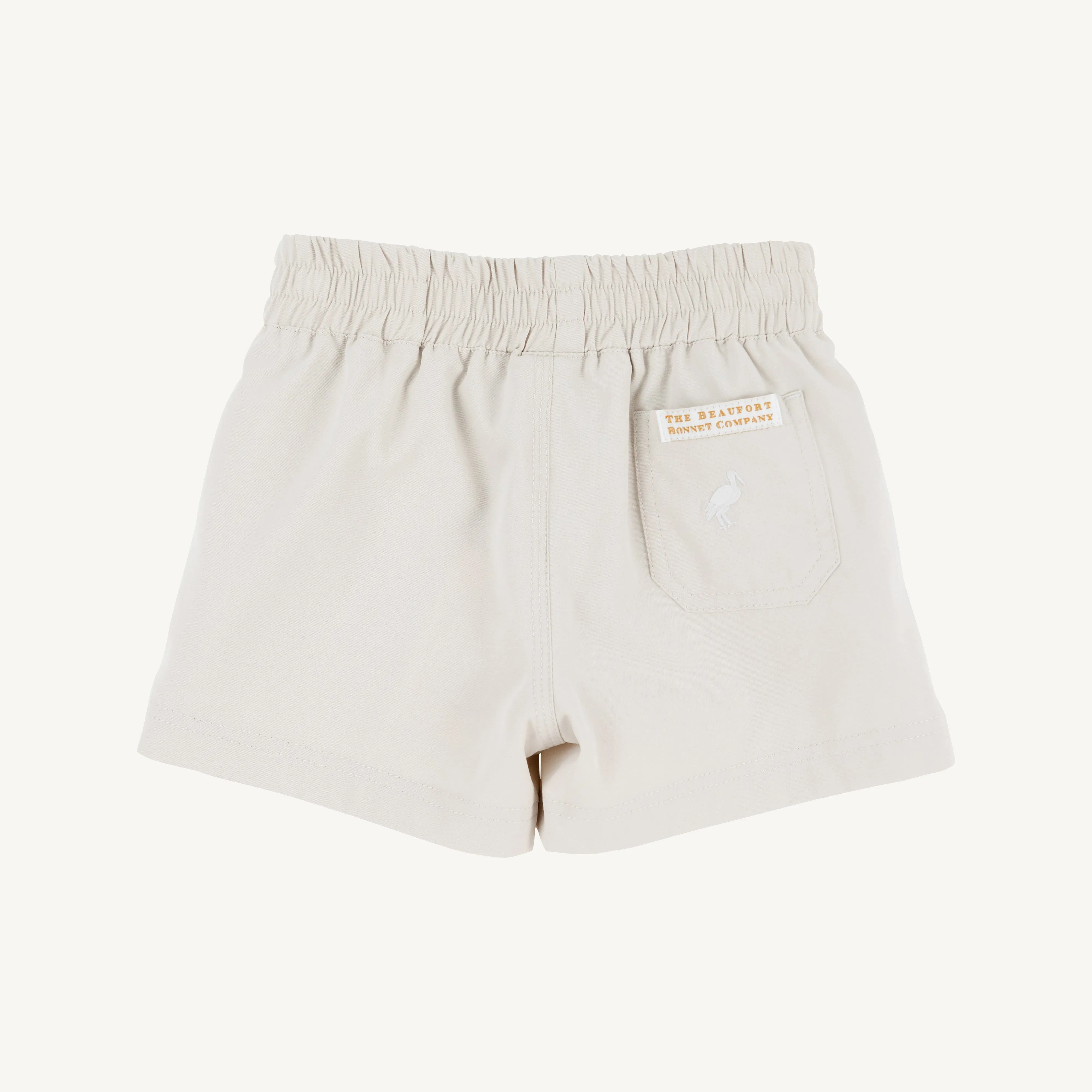 Prepletic™ Sheffield Shorts - Saratoga Stone with Worth Avenue White Stork