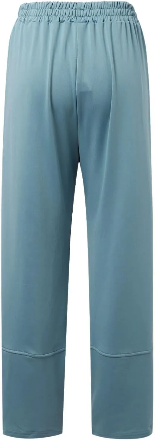 PTOLOCIF Cotton Linen Pants Women High Waisted Long Palazzo Pants Wide Leg Cotton Linen Lounge Pant Trousers with Pockets
