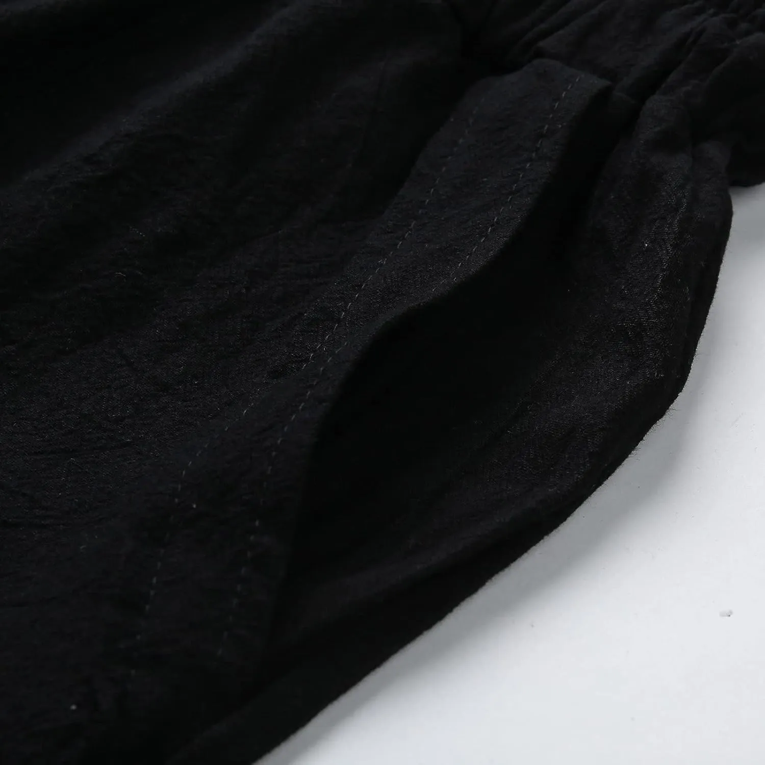 PTOLOCIF Linen Pants for Women Summer Drawstring Waist Pants Wide Leg Loose Cotton Linen Palazzo Trousers with Pockets