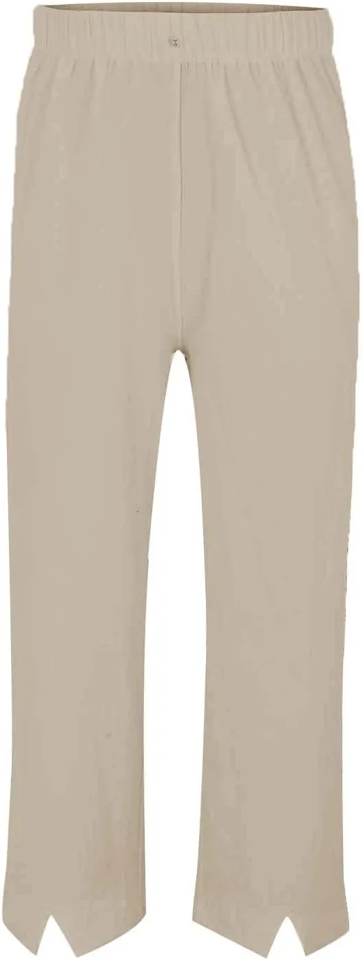 PTOLOCIF Womens Casual Cotton Linen Pants Drawstring Elastic Waist Palazzo Pants Casual Flowy Wide Leg Trousers with Pockets