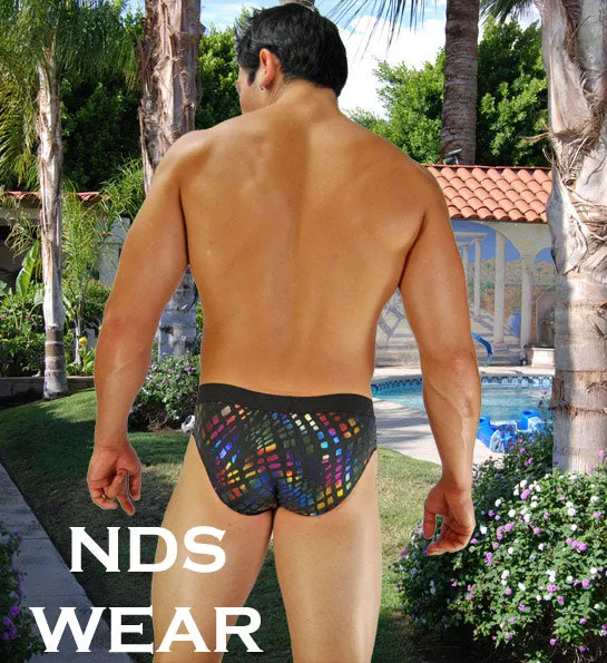 Rainbow Snake Pouch Mens Bikini -  Clearance