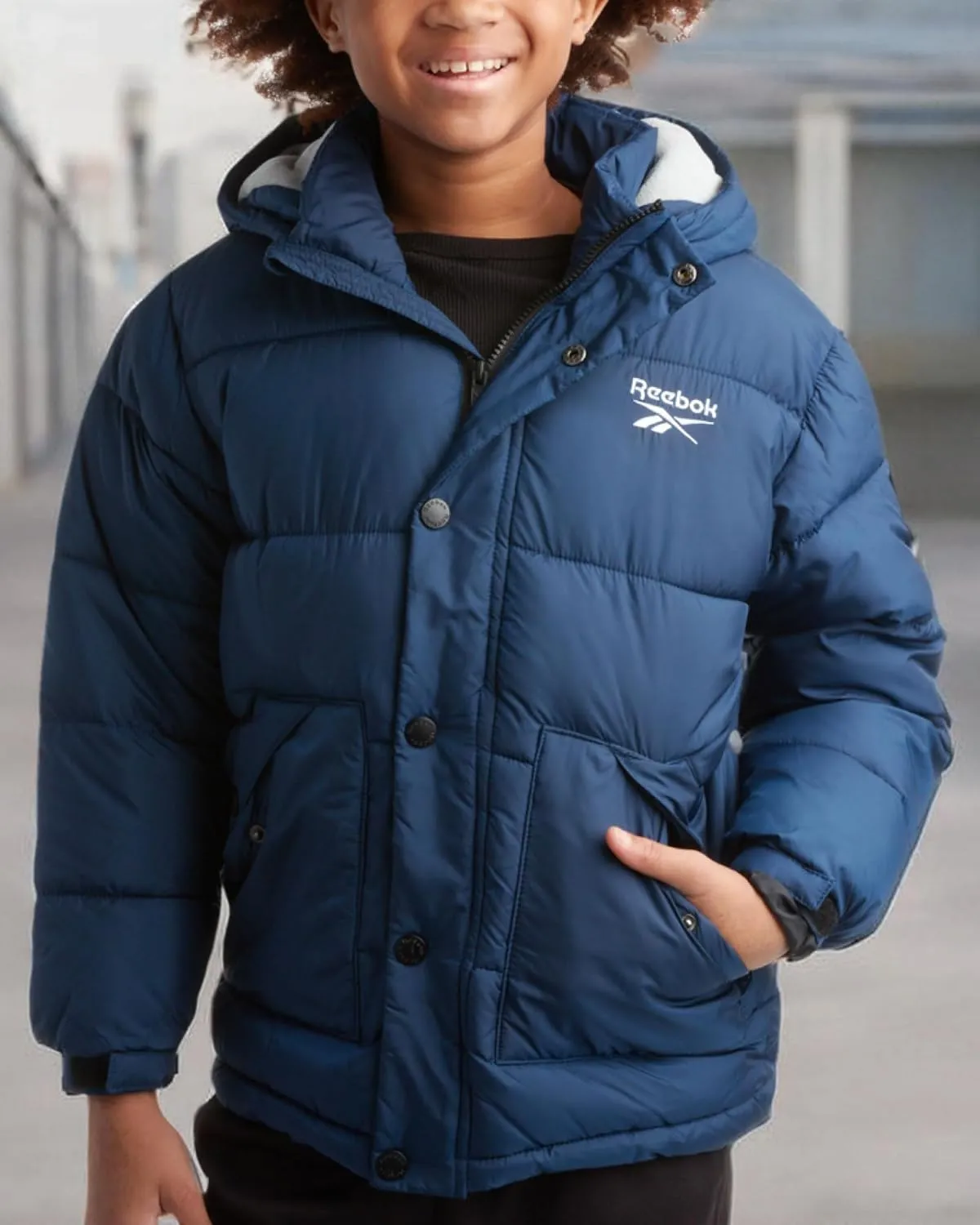 Reebok Boys' Winter Coat - Heavyweight Quilted Puffer Snow Parka - Weather Resistant Ski Jacket for Boys (8-20)