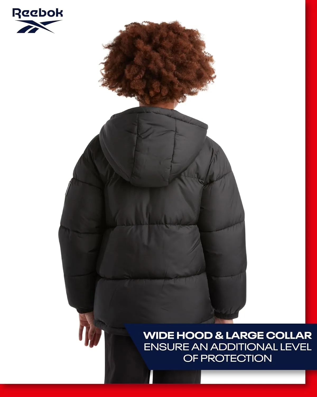 Reebok Boys' Winter Jacket  Heavyweight Quilted Puffer Parka Coat - Weather Resistant Ski Jacket for Boys (8-20)