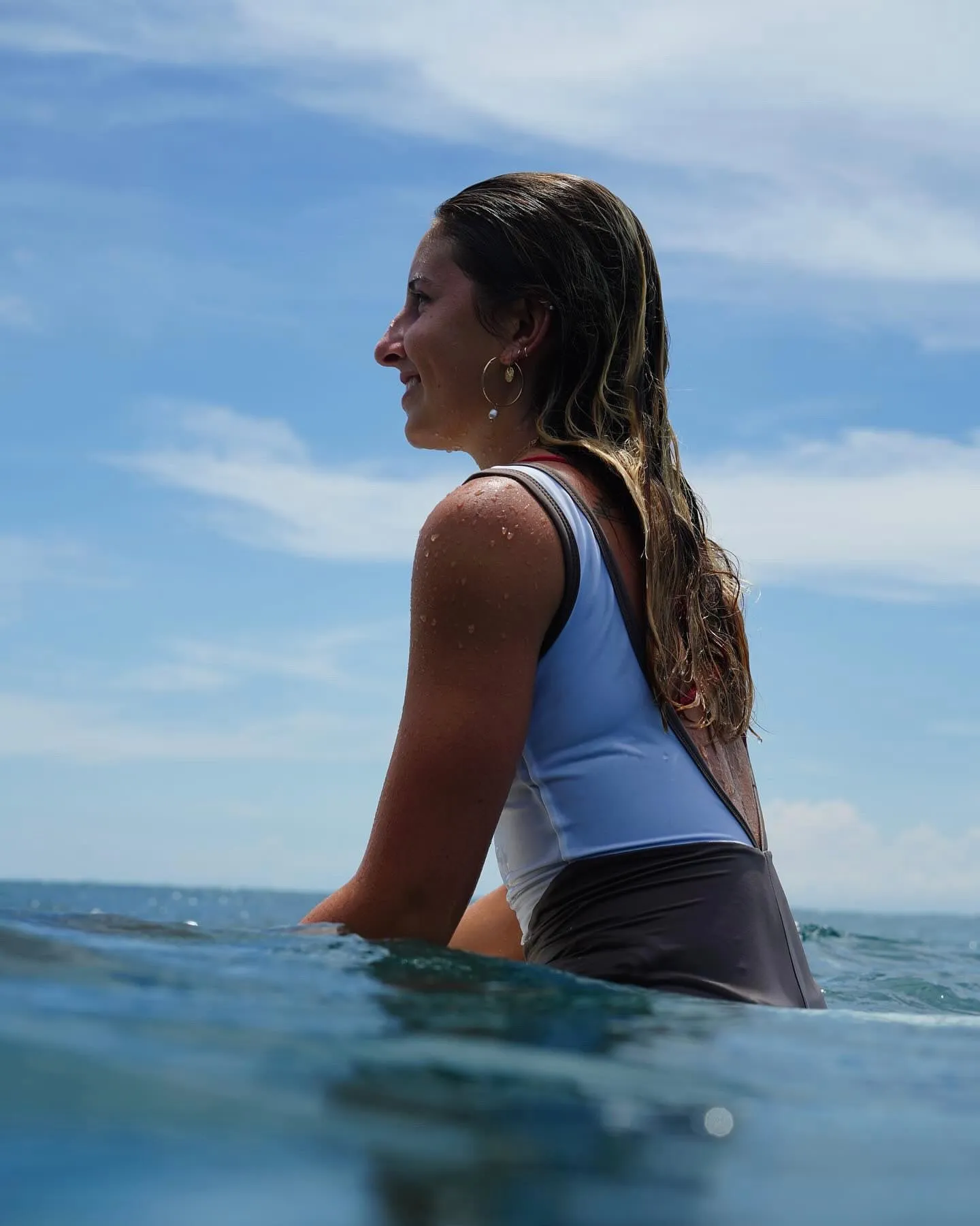 Retro Surf Suit in Two Tone
