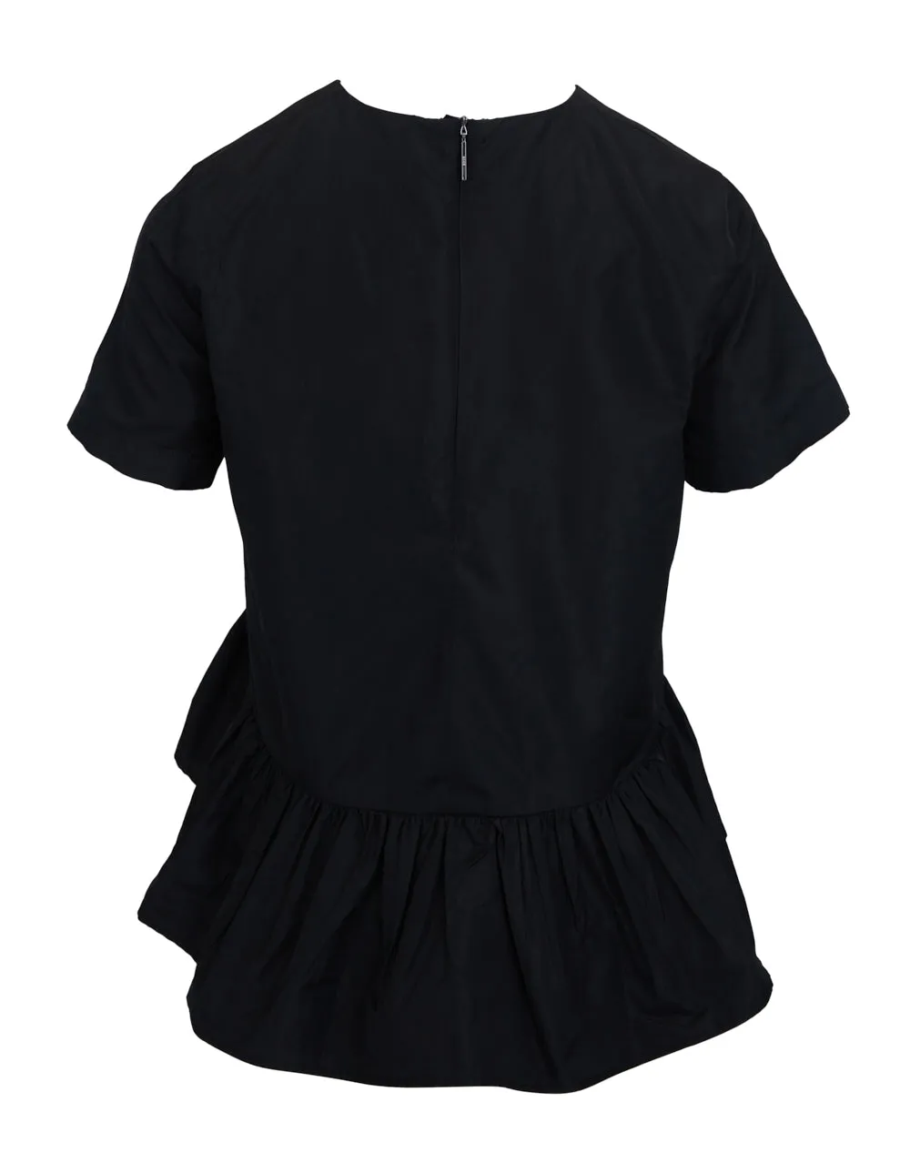 Ruffled Hem Short Sleeves Top