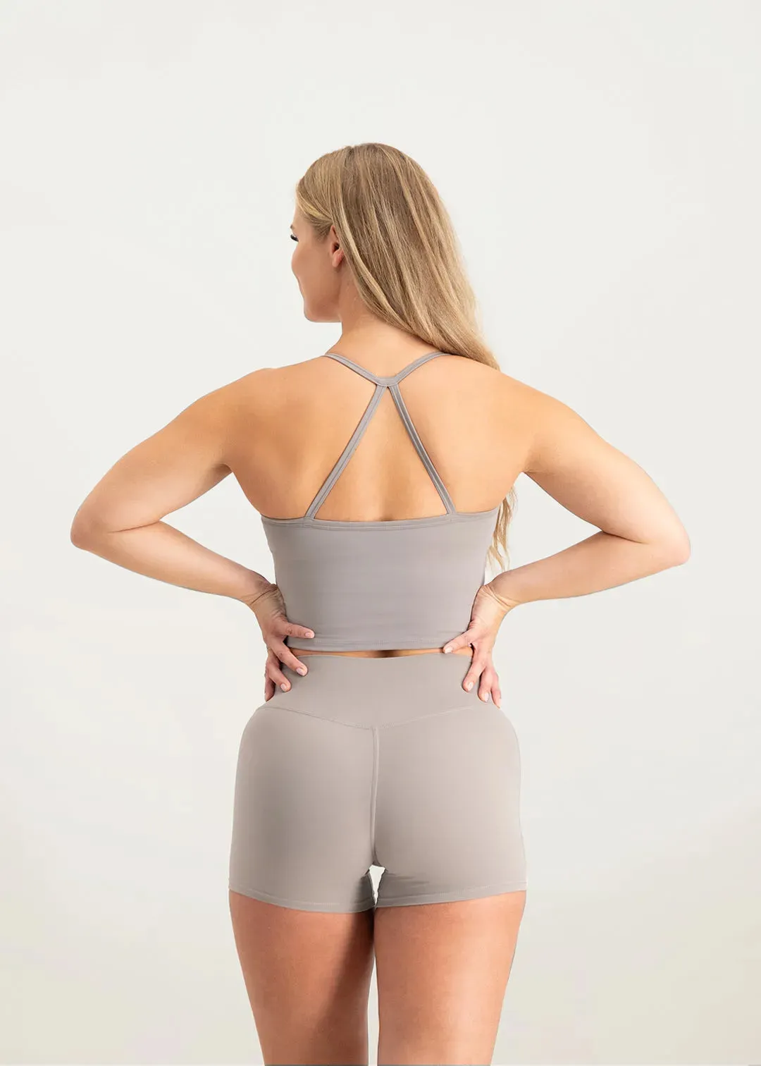 Sculpt Top - Light Grey