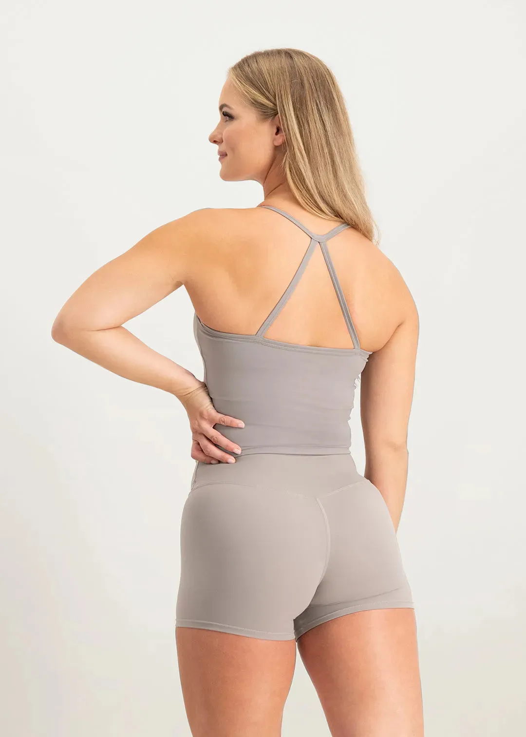 Sculpt Top - Light Grey